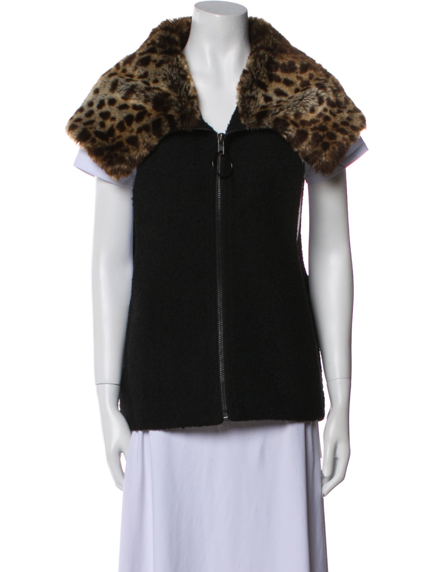 Betsey Johnson Animal Print Faux Fur Jacket